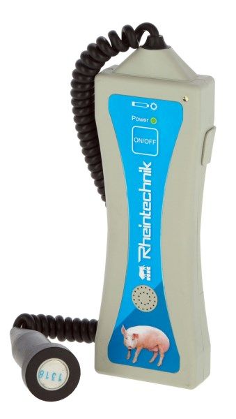 Trächtigkeitsgerät Rheintechnik mit  Spiralkabel-Sonde